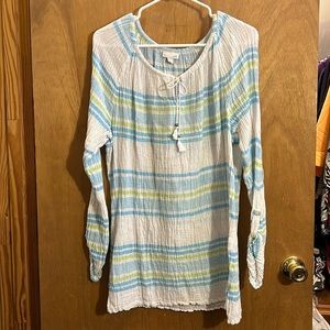 J Jill Gauzy Top Blouse and